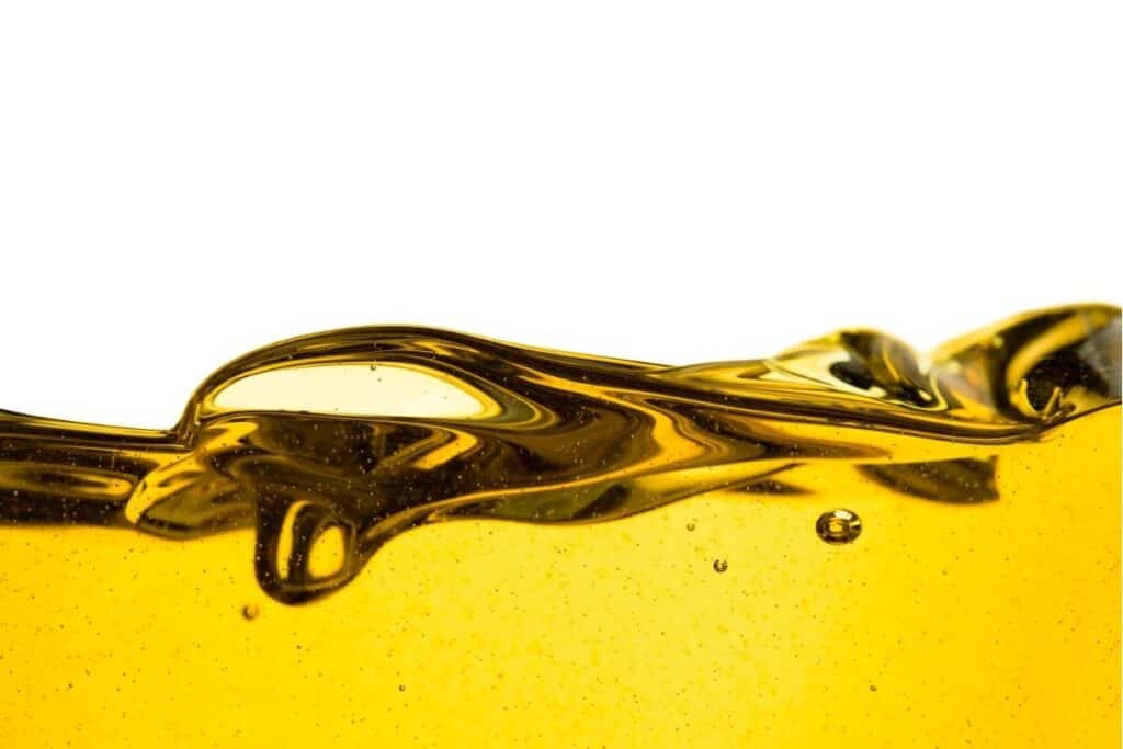 close up of motor oil