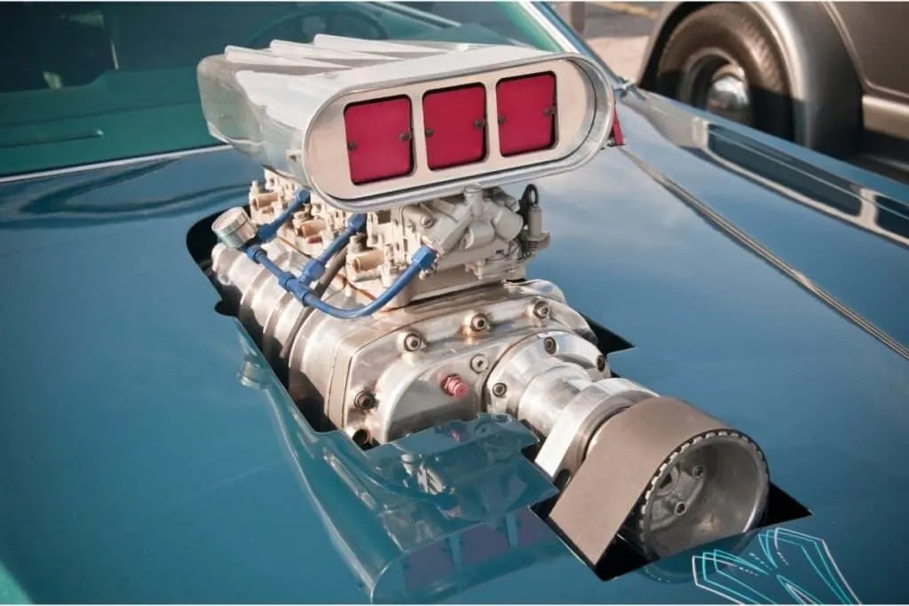 supercharger on muscle car