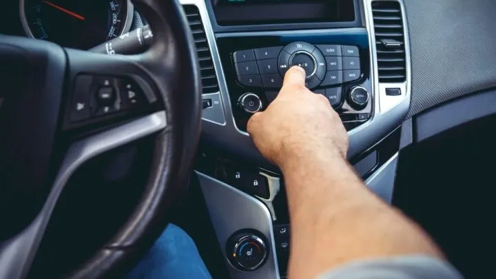 Car Dashboard Closeup