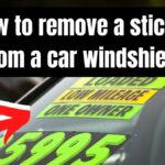 How to remove a sticker from a car windshield