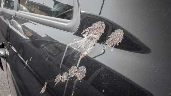Types of Bird Poop Stains on Your Car