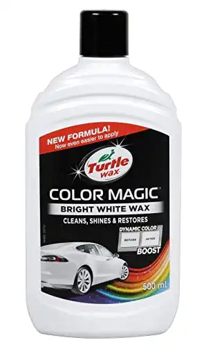 Turtle Wax 52712 Color Magic Car Paintwork Polish Restores Colour & Shine White 500ml