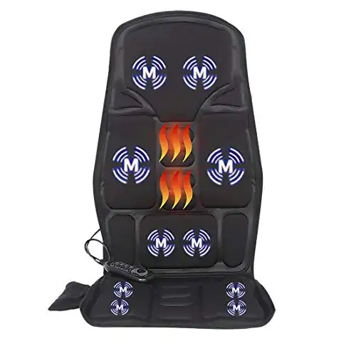 comrelax Sotion Vibrating-Back-Massager with Heat (Light Black)