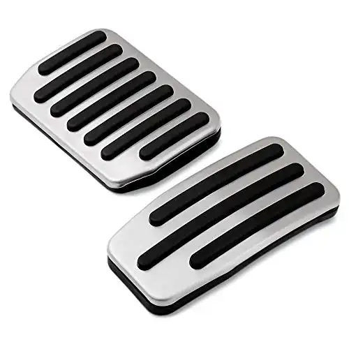 Non Slip Performance Foot Pedal Pads Auto Aluminum Pedal Covers Fit for Tesla Model 3 Tesla Model Y Accessories Set of 2